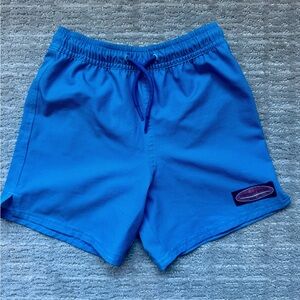Vineyard Vines Boys Blue Swim Shorts with Drawstring